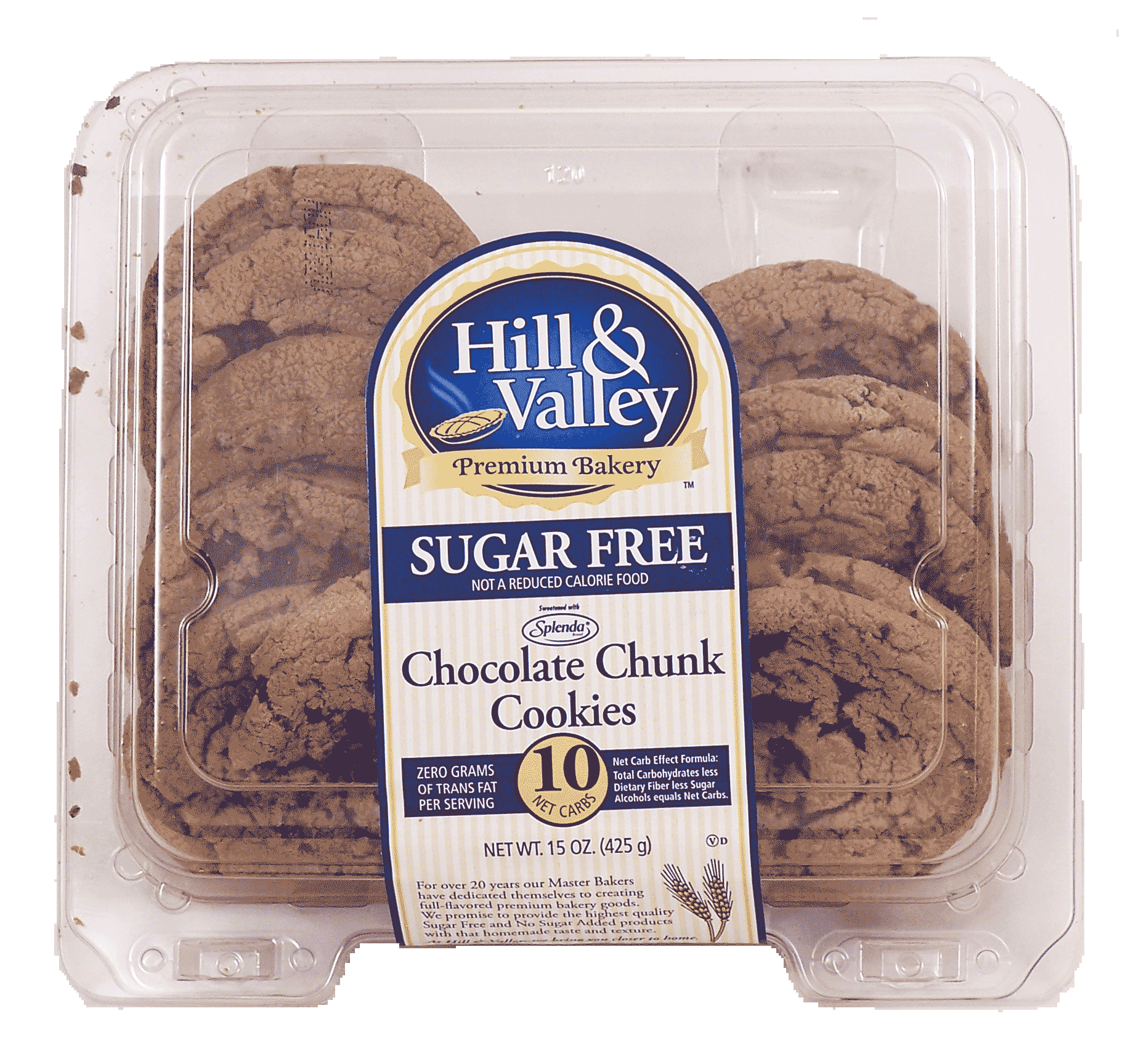 Hill & Valley  sugar free chocolate chunk cookies, 12-count Full-Size Picture